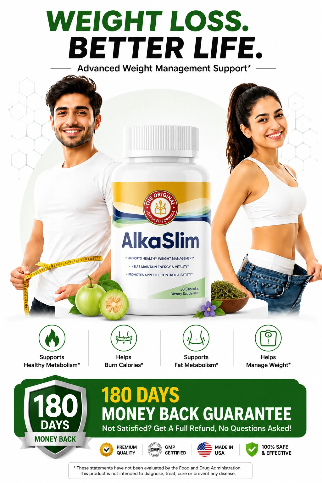 AlkaSlim premium daily metabolic wellness supplement